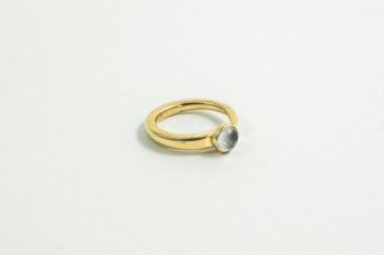 anillo guah luna baño en oro