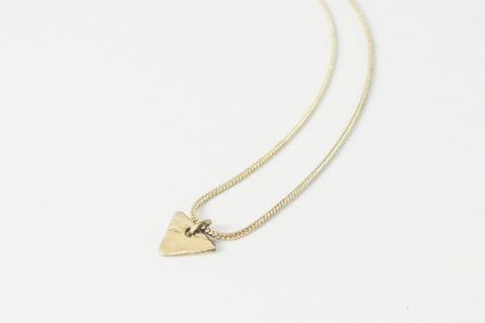 Collar little golden triangulo