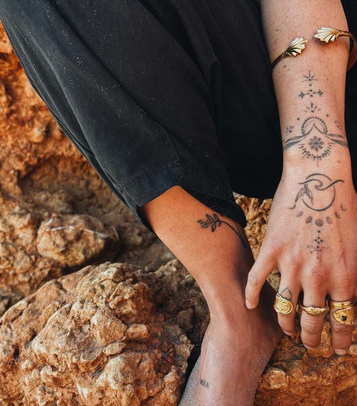 Brazalete océano baño en oro